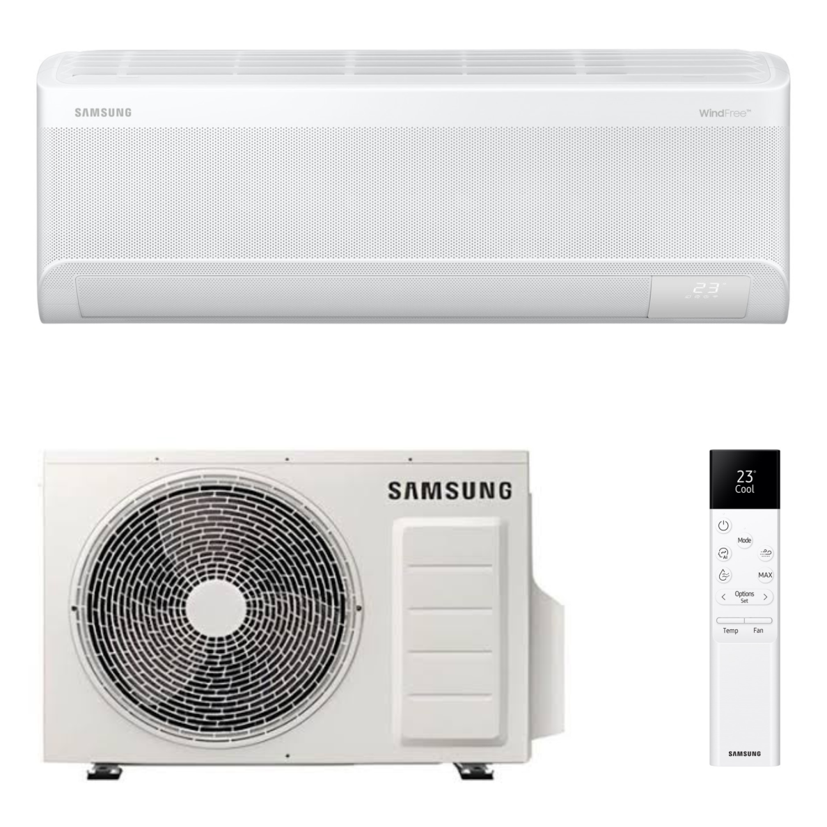 Bevėjis oro kondicionierius Samsung Wind Free COMFORT S2, 6.5/7.4 kW