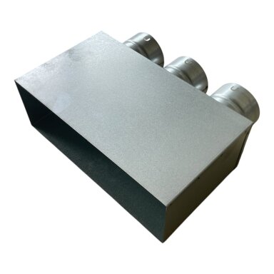 Metal box for wall grilles 3x75
