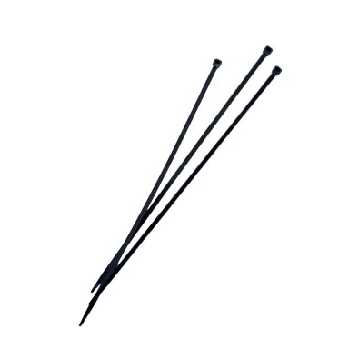 PE Cable Ties Black 302x4.8 mm, 100 pcs.