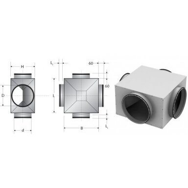 Perpendicular cross-flow box KT Perpendicular cross-flow box KT