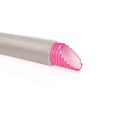 Flexible, corrugated, antistatic, antibacterial, insulated hose AGIXINS75, 25 m