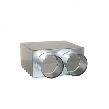 Metal box for wall grilles 2x75