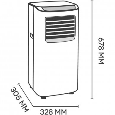 Portable air conditioner Argo Swan Evo, 2.06 kW 6