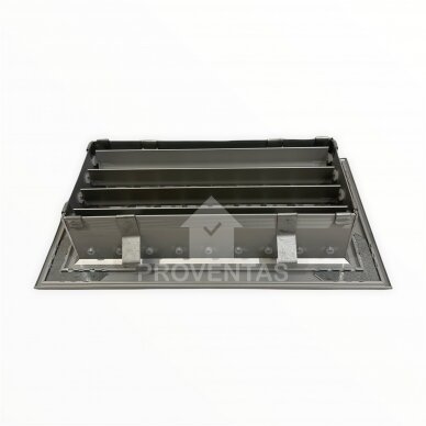 Adjustable two-way aluminum ventilation grill, VA2 ALU 2