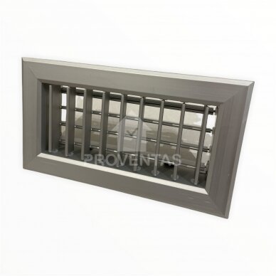 Adjustable two-way aluminum ventilation grill, VA2 ALU