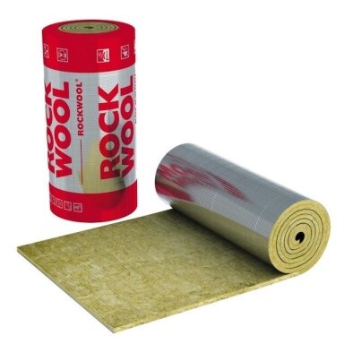 Rockwool KLIMAMAT lamella mat with reinforced aluminium foil, 20x10000x1000 mm / 10.0 m²