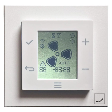 Zehnder EVO Sense control panel